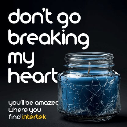 Cracked candle jar