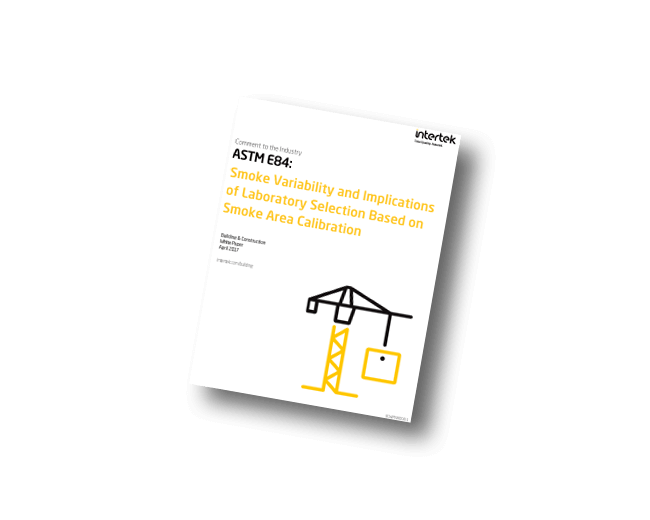 ASTM E84: Smoke Variability and Smoke Area Calibration white paper