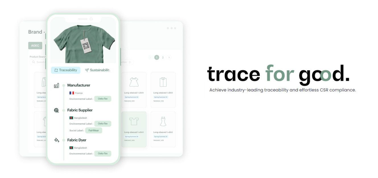 Trace For Good platform and logo