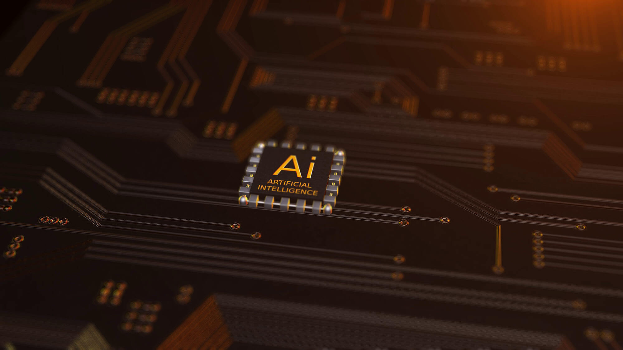 Still Image of 3d Ai Circuit Board Binary Code Processor And Tech Chip For Digital Data Flow